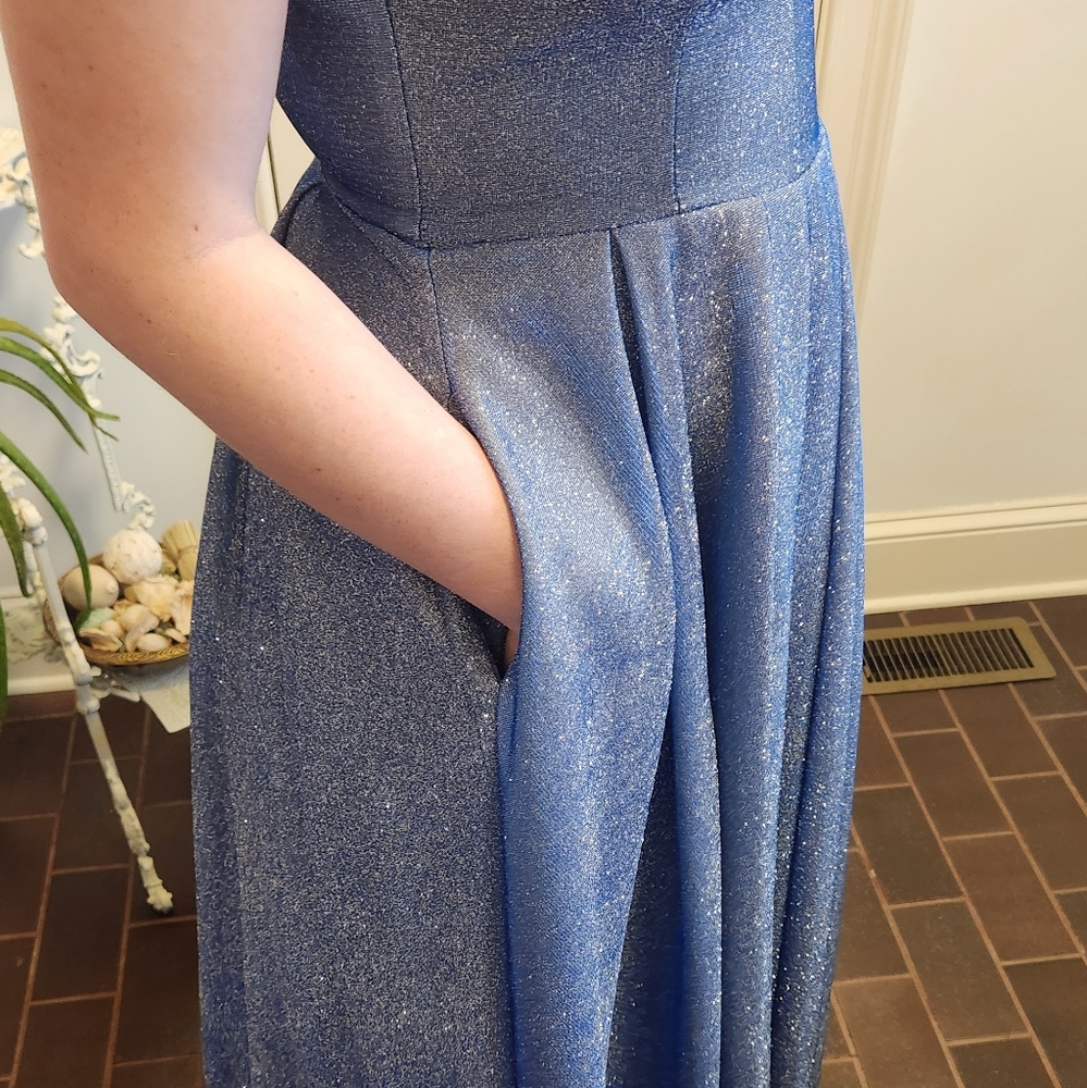 Blue Prom Dress - Picture 9 of 11